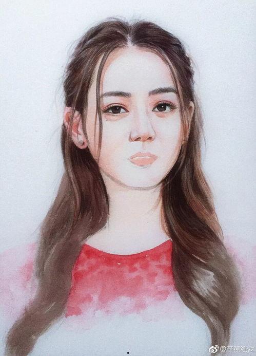 水溶性彩铅画明星,细腻笔触下的璀璨星光